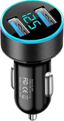 Incarcator de masina 120 W Qualcomm 3.0 Turbo Negru Albastru 2 USB
