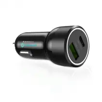 Incarcator de masina cu 2 porturi Tip A + Tip C AlecoAir G20-CC2S, Fast Charge