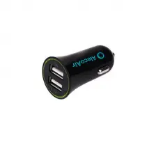 Incarcator de masina pentru 2 USB G22-CC2S AlecoAir, Negru