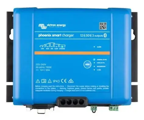 Incarcator de retea Victron Energy Phoenix Smart IP43 Charger 12/50(3), 12V, 50A (Albastru)