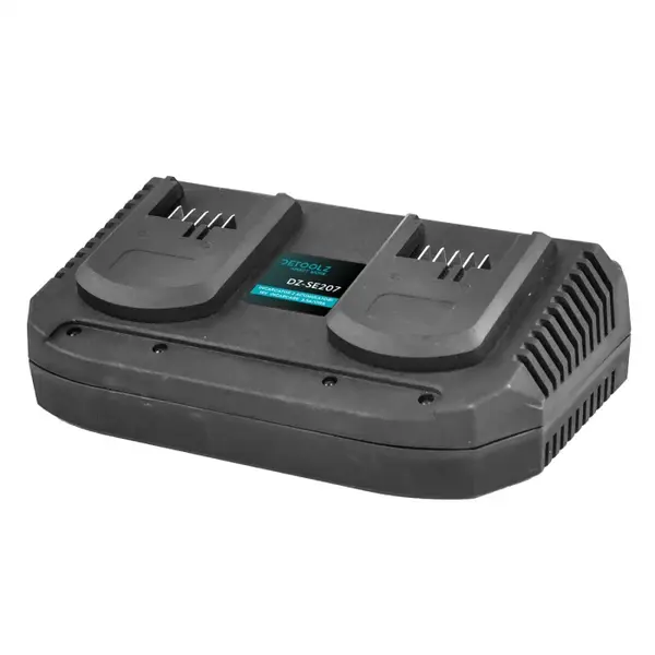 Incarcator Detoolz DZSE207 pentru doi acumulatori 18V, incarcare 3.5A h
