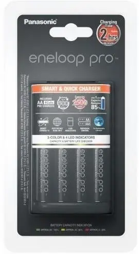 Incarcator Foto Panasonic K-KJ55HCD40E + 4 x R6/AA, 2500 mAh