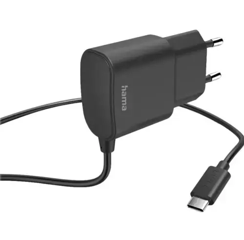 Incarcator Hama 201618, USB-C, 12 W, 1 m (Negru)