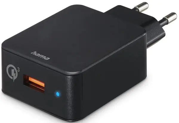 Încărcător Hama - 201641, Qualcomm QC, USB-A, 19.5W, negru