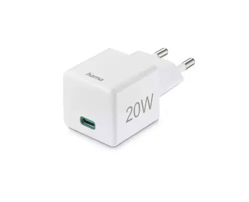 Incarcator Hama 201840, USB-C, PD / QC, 20 W (Alb)