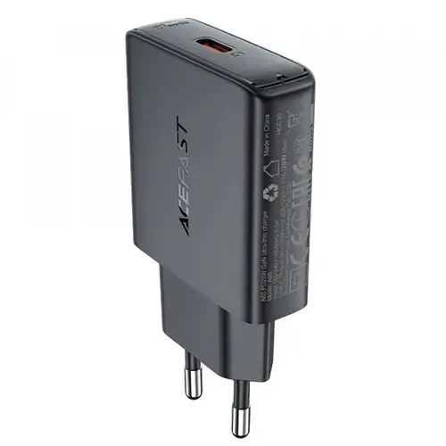 Incarcator Retea Acefast A65, 20W, 3A, 1 x USB-C (Negru)