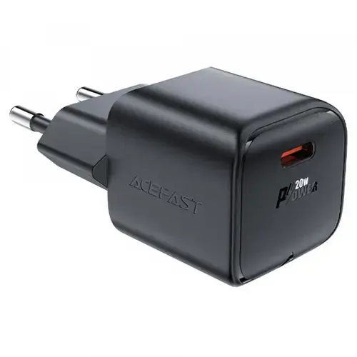 Incarcator Retea Acefast A73 Mini, 20W, 3A, 1 x USB-C (Negru)