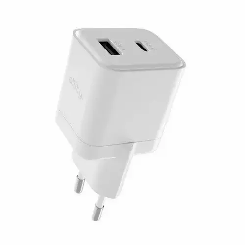 Incarcator Retea Allity ATC-01-20WAC GaN PD QC 1x USB-C 1x USB-A 20W, Alb