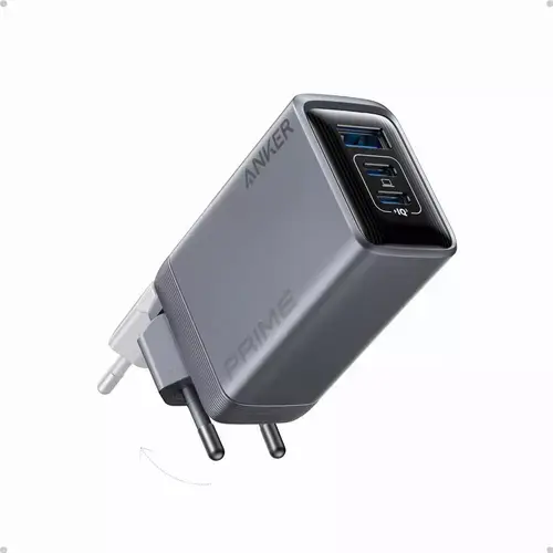 Incarcator retea Anker Prime GaN PPS, 100 W, 2x USB-C, 1x USB-A (Gri)