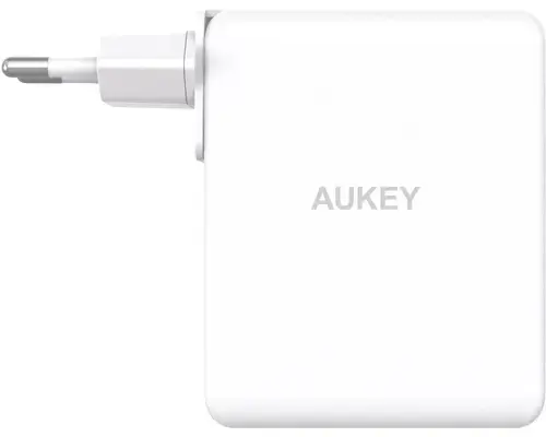 Incarcator retea Aukey PA-B7O WH, 140 W, 2 x USB-C, 1 x USB-A (Alb)