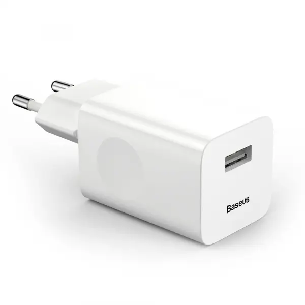 Incarcator Retea Baseus, 24W, 3A, 1 x USB-A, Alb CCALL-BX02