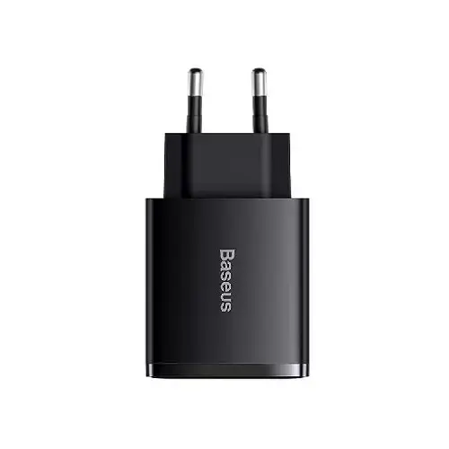 Incarcator retea Baseus CCXJ-E01, 2 x USB, 1 x USB-C, PD, 3A, 30 W, Negru