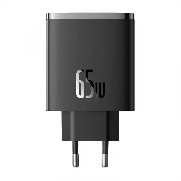 Incarcator Retea Baseus Cube Pro, 65W, 3.25A, 1 x USB-A - 2 x USB-C, Negru P10152301113-00