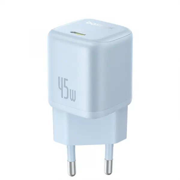 Incarcator Retea Baseus PicoGo, 45W, 3A, 1 x USB-C, Albastru P10176800313-00