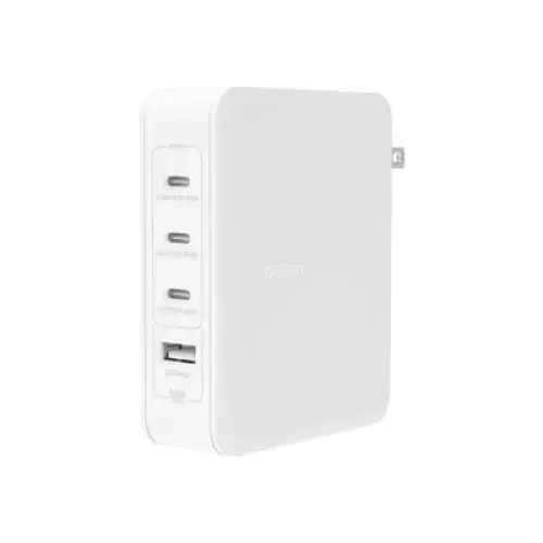 Incarcator retea Belkin BoostCharge Pro, 140W GaN cu 4 porturi (Alb)