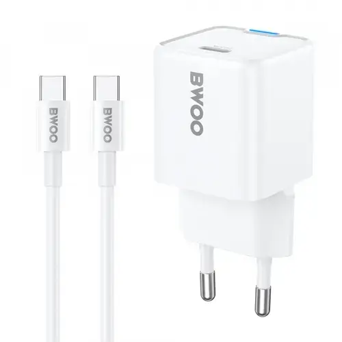 Incarcator retea BWOO CDA211, 30W, 1 x USB-C (Alb)