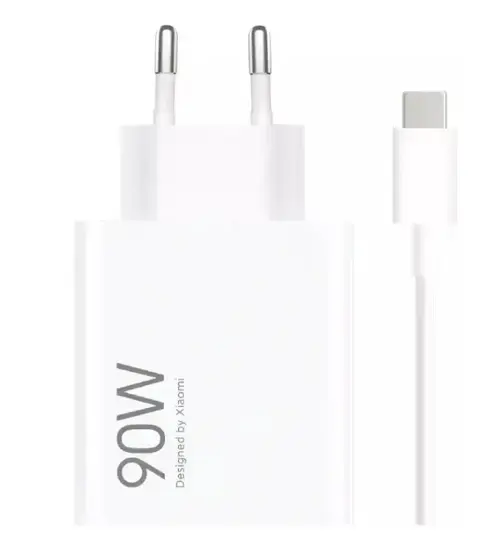 Incarcator Retea Cu Cablu USB-C Xiaomi HyperCharge Combo, 90W, 6.1A, 1 x USB-A (Alb)