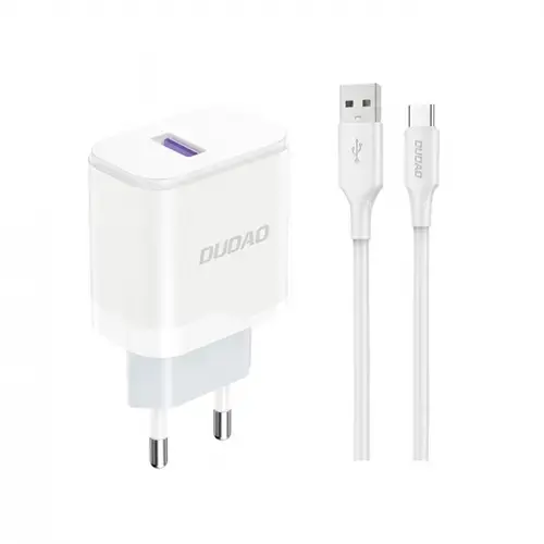 Incarcator retea Dudao A20EU, 18W, 1 x USB-A (Alb)