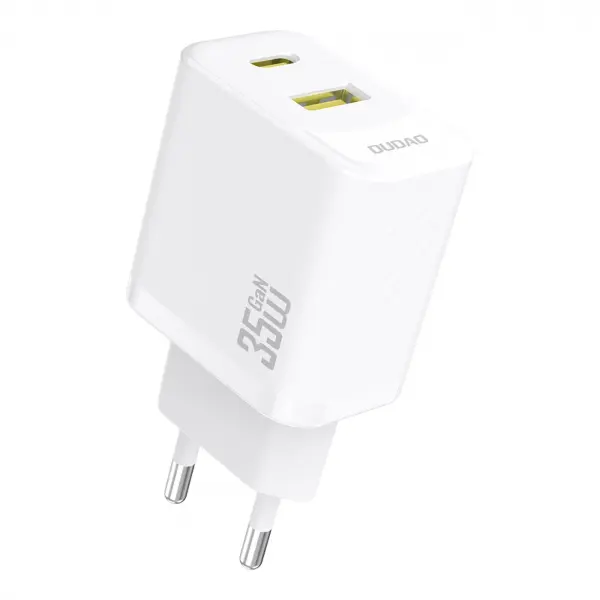 Incarcator Retea Dudao A27 Max, 35W, 1 x USB-A - 1 x USB-C, Alb
