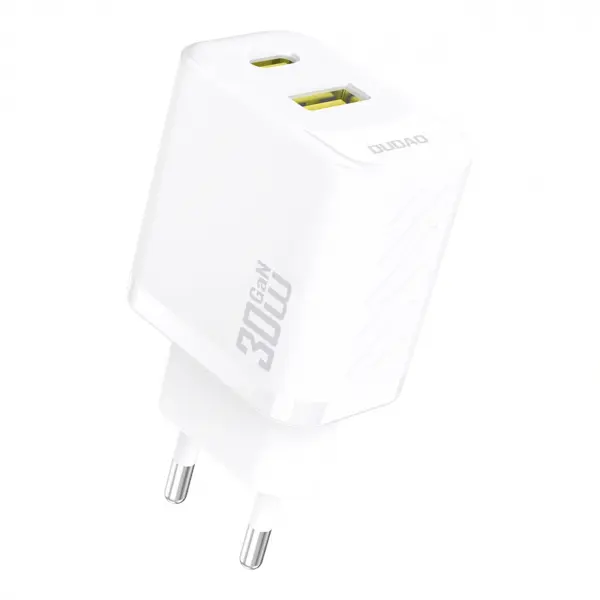 Incarcator Retea Dudao A27TEU, 30W, 3A, 1 x USB-A - 1 x USB-C, Alb