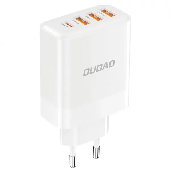 Incarcator Retea Dudao A5HEU, 20W, 3A, 1 x USB-C - 3 x USB-A, Alb