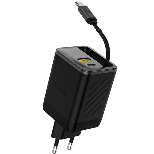 Incarcator retea Dudao A67EU, 67W, 1 x USB-A - 1 x USB-C (Negru)