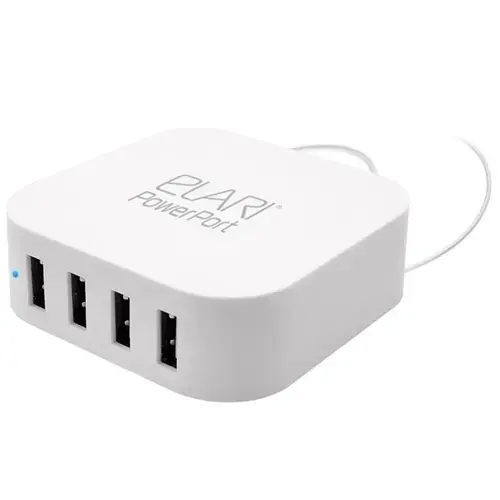 Incarcator Retea Elari PowerPort Mini, 4 x USB, 2.1A (Alb)