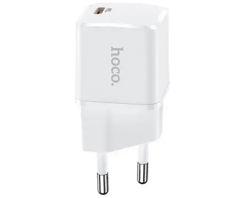 Incarcator Retea HOCO N10, 20 W, 3 A, USB-C (Alb)