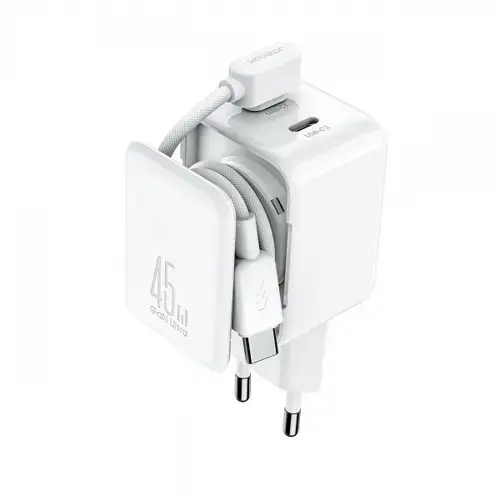 Incarcator retea Joyroom JR-TCL05, 45W, 3A, 2 x USB-C (Alb)