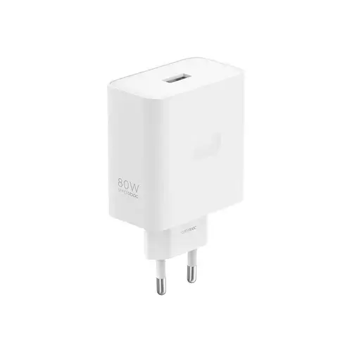 Incarcator retea Realme SuperVooc, 80 W, USB-A (Alb)