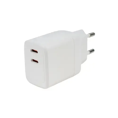 Incarcator retea Spacer SPAR-TYPECQ-03, 45 W, 2x USB Type-C (Alb)