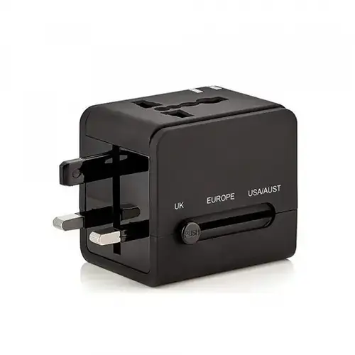 Incarcator Retea Techsuit HHt148 Travel, 10W, 2A, 2 x USB-A (Negru)