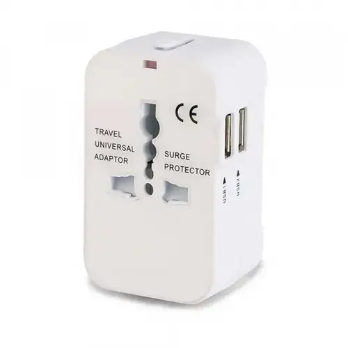 Incarcator Retea Techsuit HHT202 Travel, 10W, 2A, 2 x USB-A (Alb)