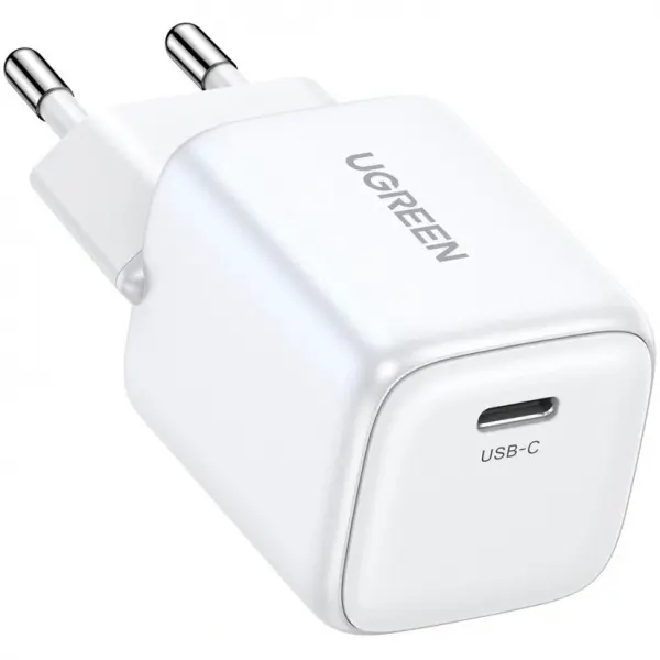 Incarcator Retea UGREEN Nexode Mini CD319, 30W, 3A, 1 x USB-C, Alb