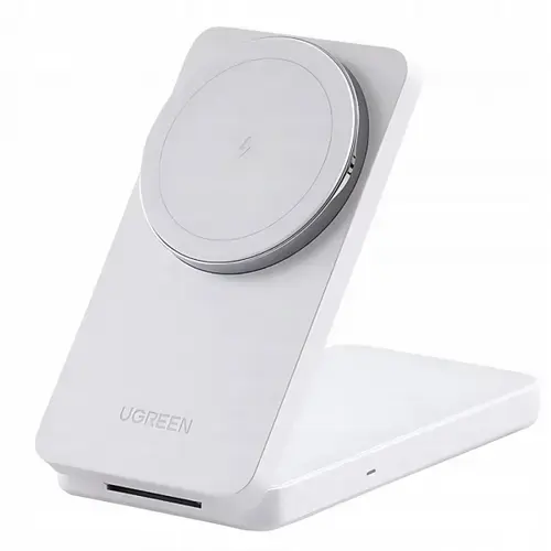 Incarcator retea UGREEN W528 2in1, Wireless, 20W (Alb)