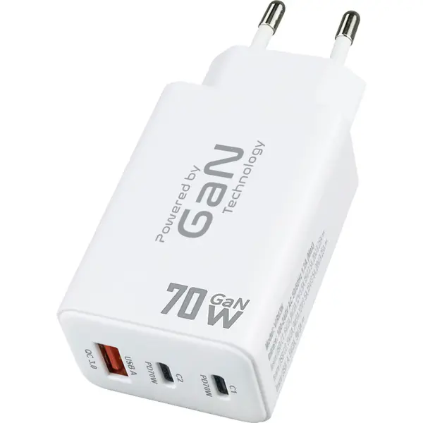 Incarcator retea universal Vision Touch VIR03N, 2 x USB-C, 1 x USB A, Protectie supratensiune, Quick Charge 3.0, Suport Power Delivery 3.0