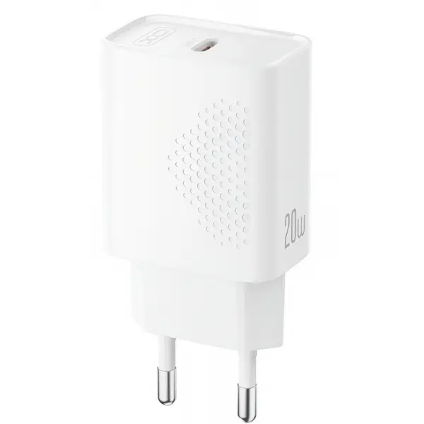 Incarcator Retea USB-C XO Design L160, 20W, 3A, 1 x USB-C, Alb