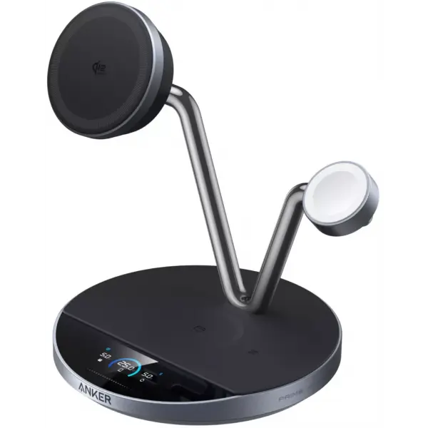 Incarcator Retea Wireless Anker Prime MagGo AirCool 3in1, 25W, Negru B25X7G11