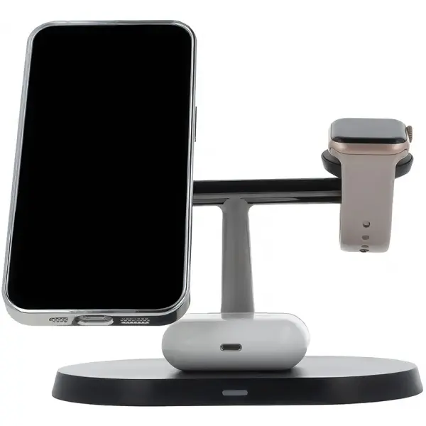 Incarcator Retea Wireless MaXlife MXWC-03 3in1, 15W, 1.67A, Negru
