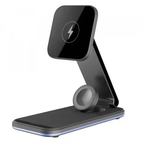 Incarcator Retea Wireless Proove Energy Fold 3in1, 15W, 1.67A, WSEF15010001 (Negru)