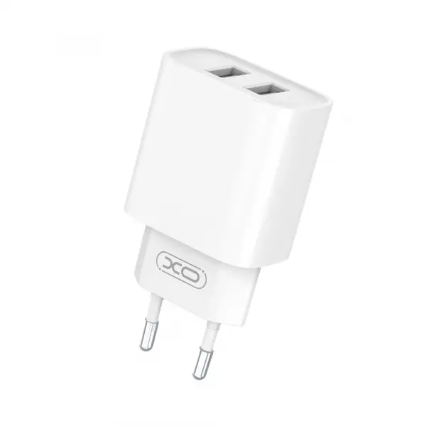 Incarcator Retea XO Design CE02C, 10.5W, 2.1A, 2 x USB-A, Alb