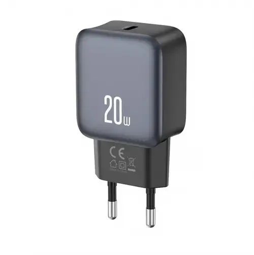 Incarcator Retea XO Design L153, 20 W, 3A, 1 x USB-C (Negru)