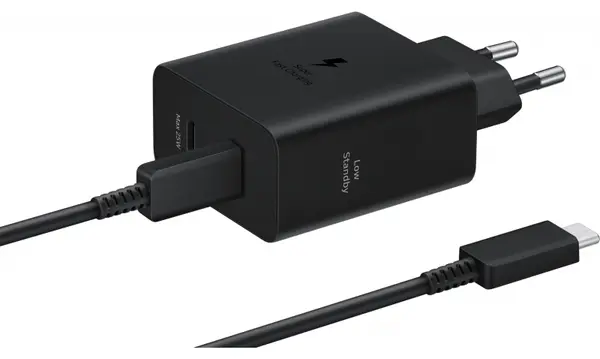 Încărcător Samsung - Power Adapter Duo, 50W, 2xUSB-C, negru