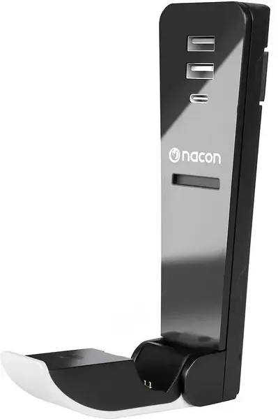 Încărcător și hub Nacon – Slim Charger + Hub pentru PS5 Slim