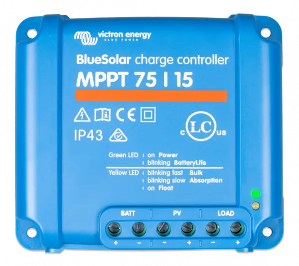 incarcator solar 12v 24v 15a victron energy bluesolar mppt 75/15 (12/24v-15a)