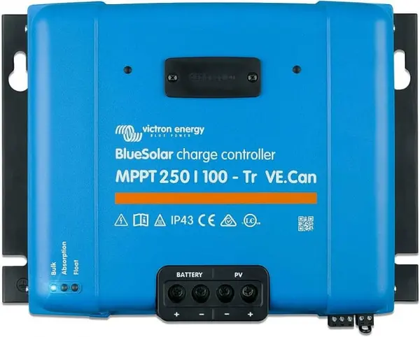 incarcator solar 12v 24v 48v 100a victron energy bluesolar mppt 250/100-tr ve.can