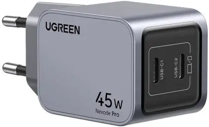 Încărcător Ugreen - X707 Nexode Pro, USB-C, 45W, gri
