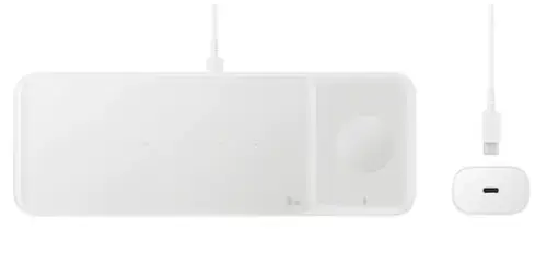 Incarcator wireless 3-in-1 Samsung EP-P6300TWEGEU, Fast Charging, 9/7.5/3.5 W (Alb)