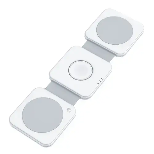 Incarcator wireless Dviced 3-in-1 DV230003, 15 W, Magnetic (Alb)