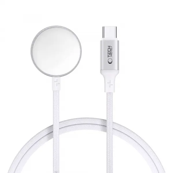 Incarcator Wireless Tech-Protect MC02 Ultraboost C pentru Apple Watch Series, USB-C, Alb